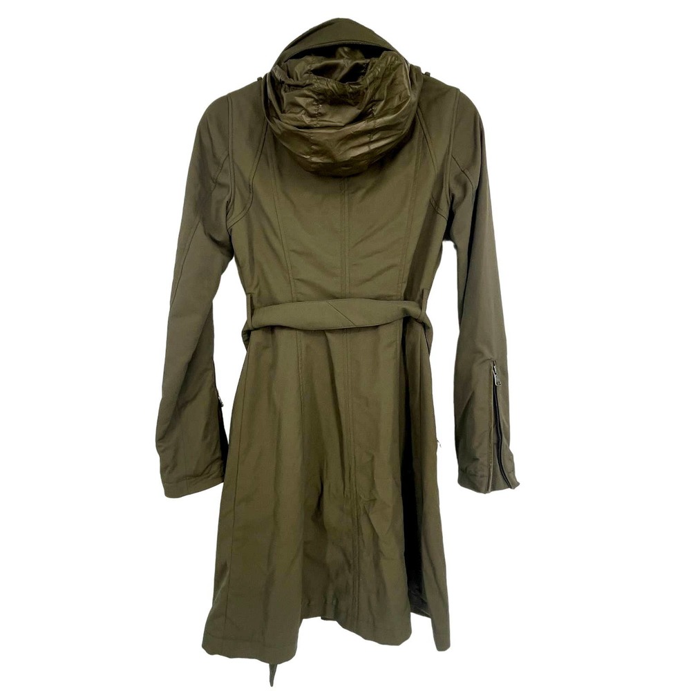 Mackage Olive Green Trench Coat - Picture 2 of 8